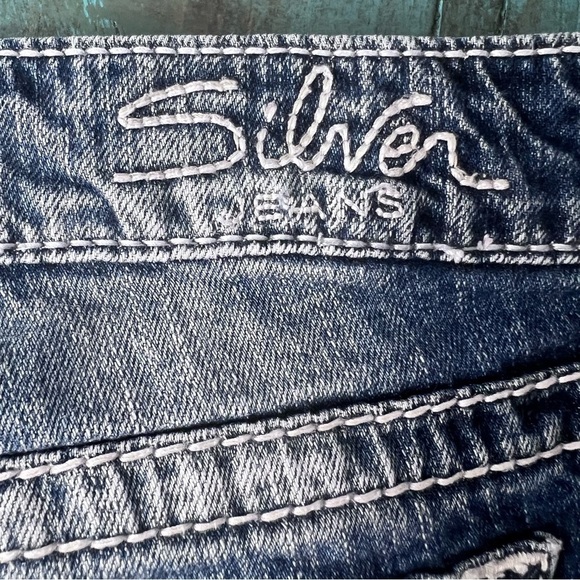 Y2K Silver Jeans Frances Bootcut Distressed Size 28 - Picture 7 of 15